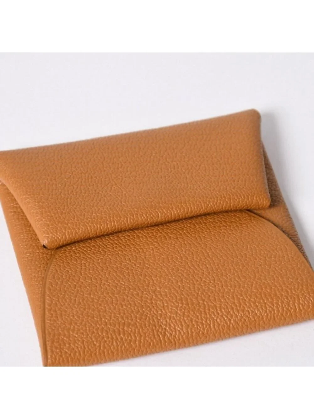 Hermes Bastia Verso Coin Purse Chevre Glitter Silver